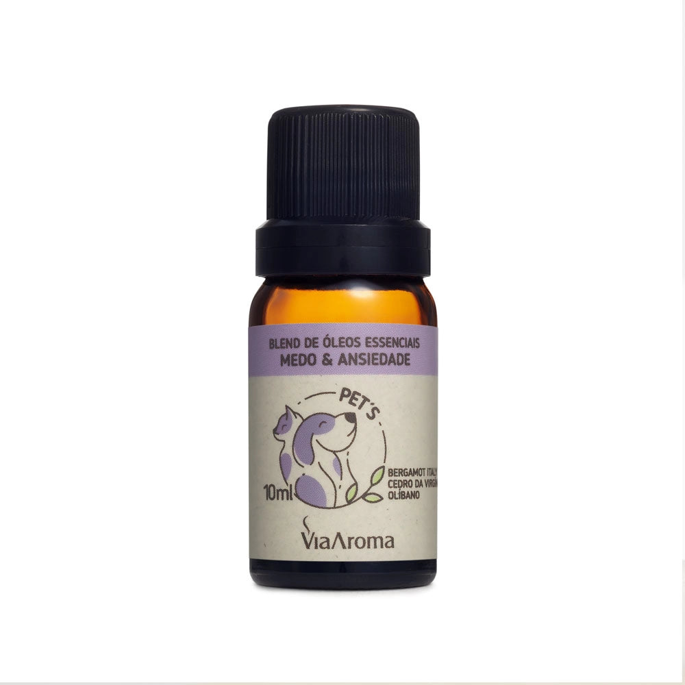 Kit Aromatizador Lilás mais Blend Pets Medo e Ansiedade Via Aroma